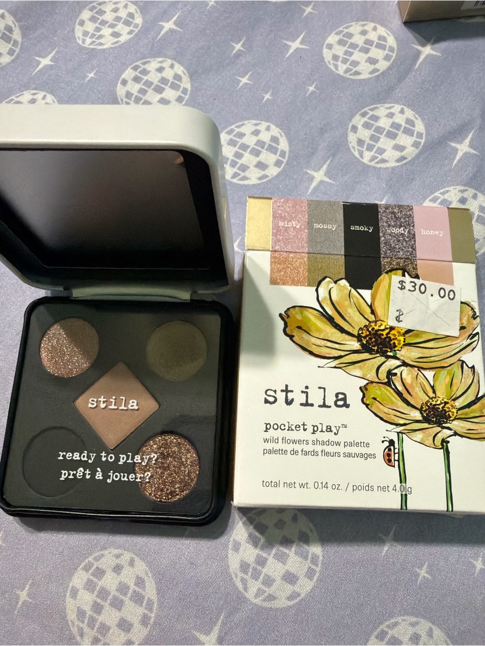 Stila Pocket Play Wild Flowers Eyeshadow Palette — Pink, Brown & Gold Shades